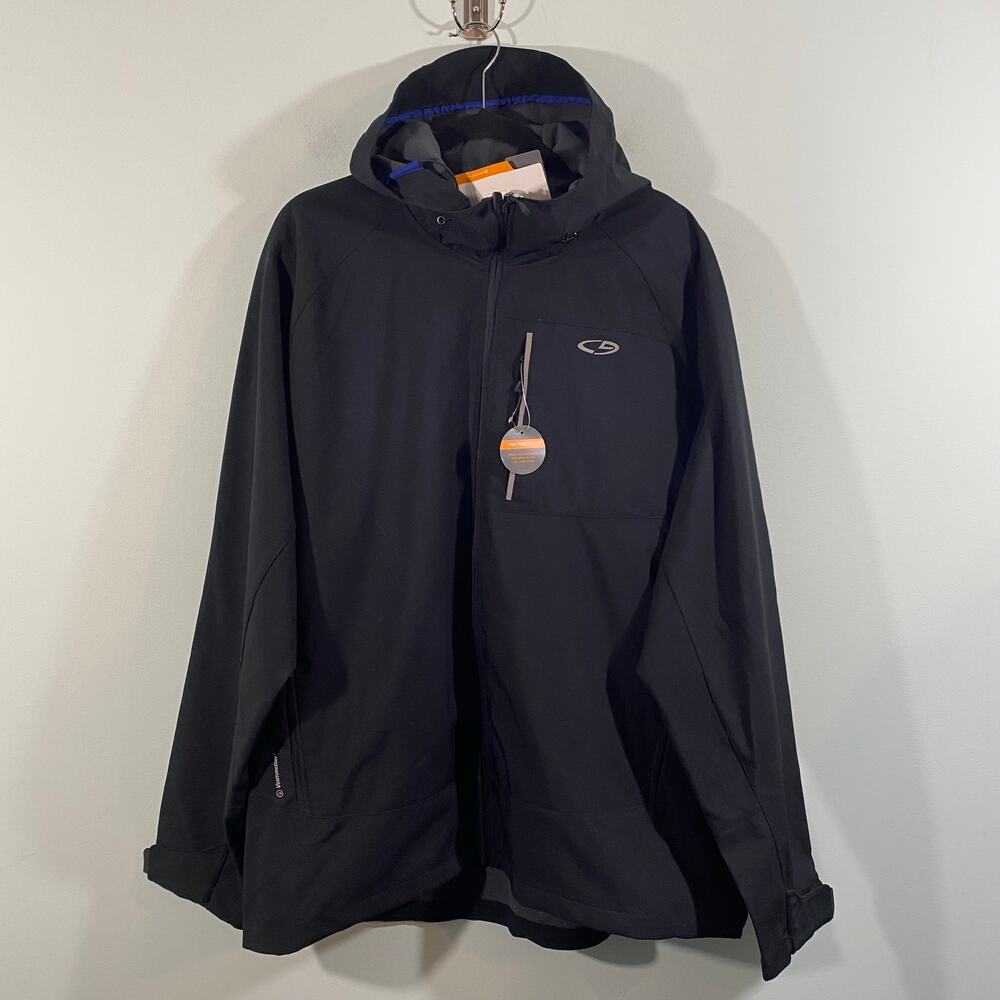 C9 by Champion Men's Black Alphine Hoodie Full Zip Softshell Jacket Size XXL NWT